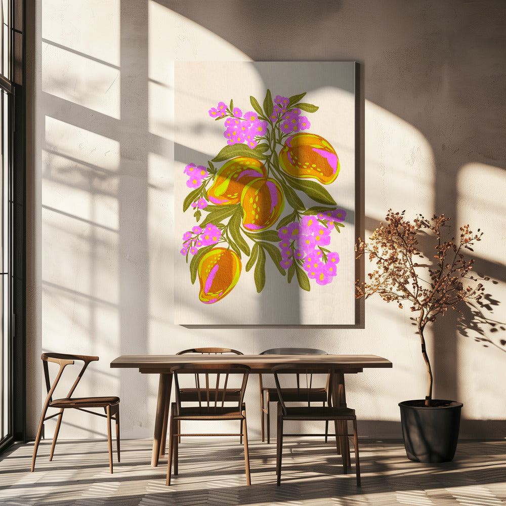 Levendige Mango's | Canvas