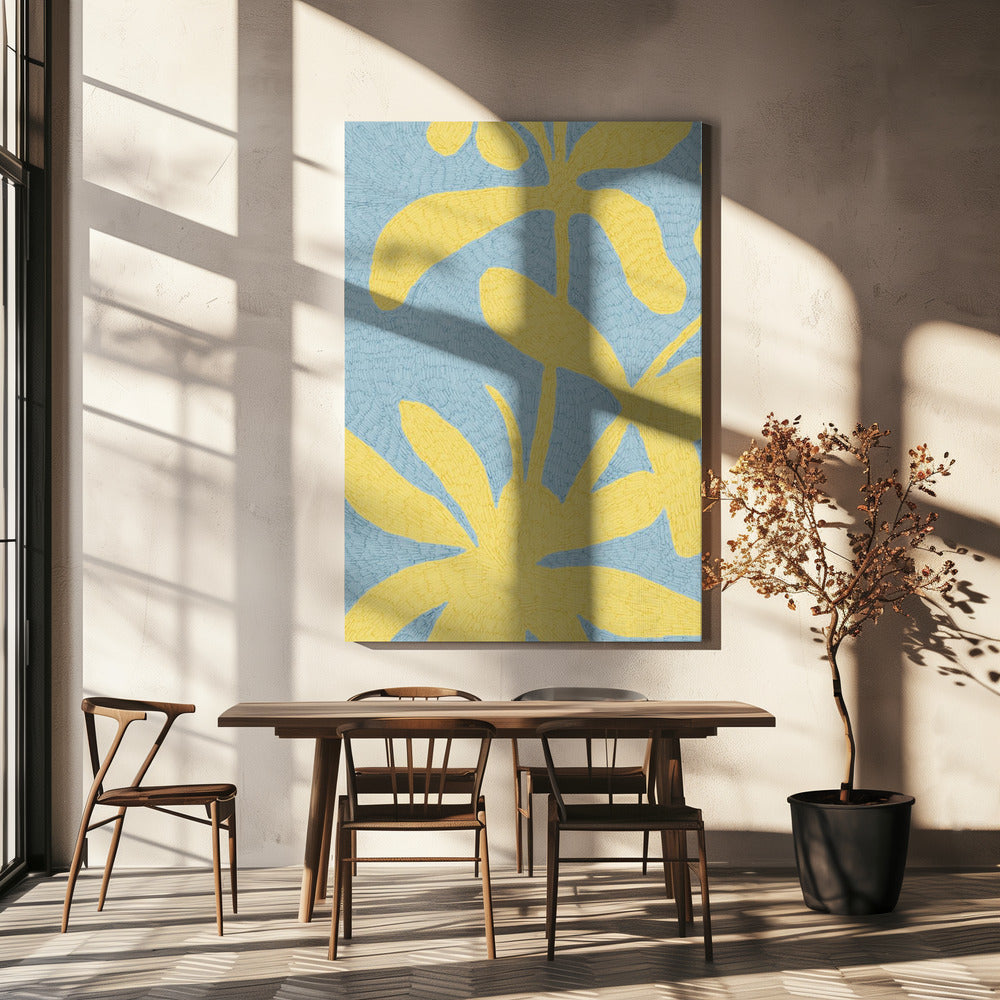Gouden bloemblaadjes bloeien | Canvas