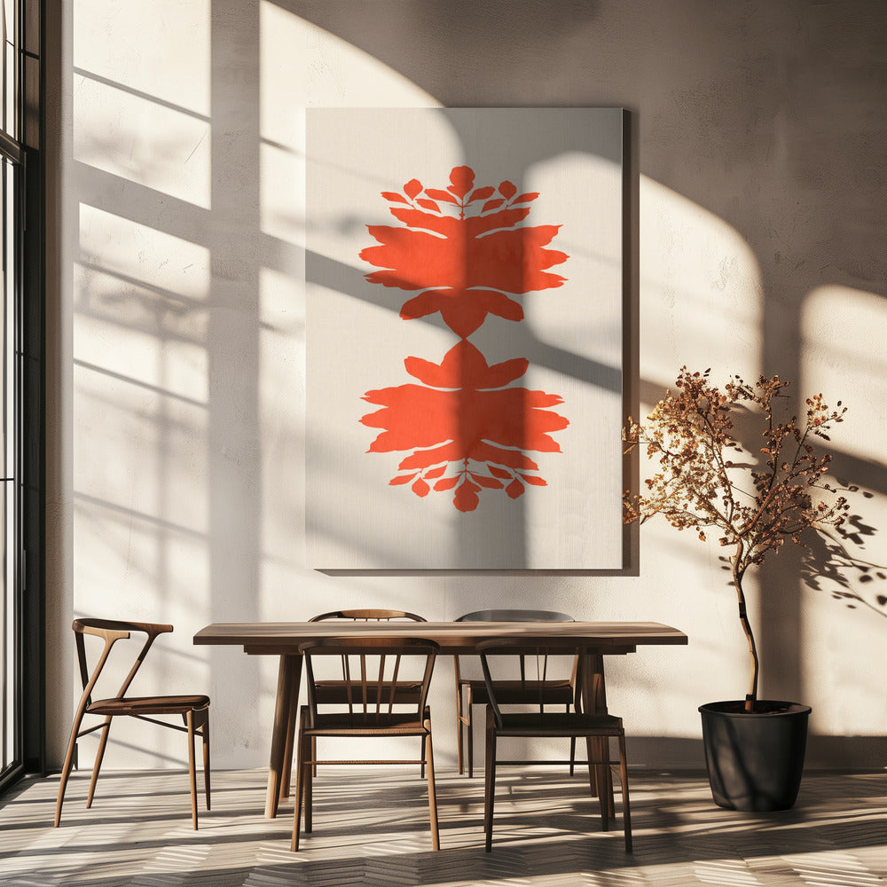 Symmetrische bloei | Canvas