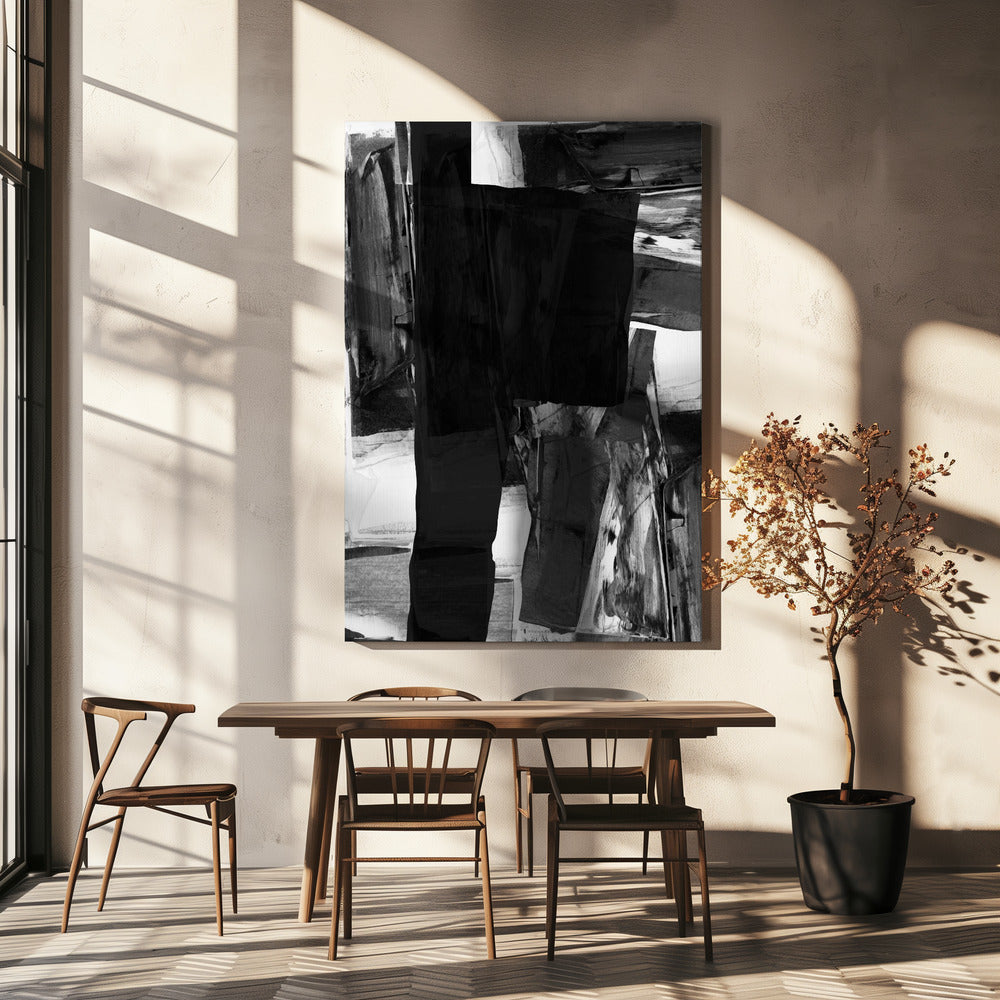Monochrome Chaos | Canvas