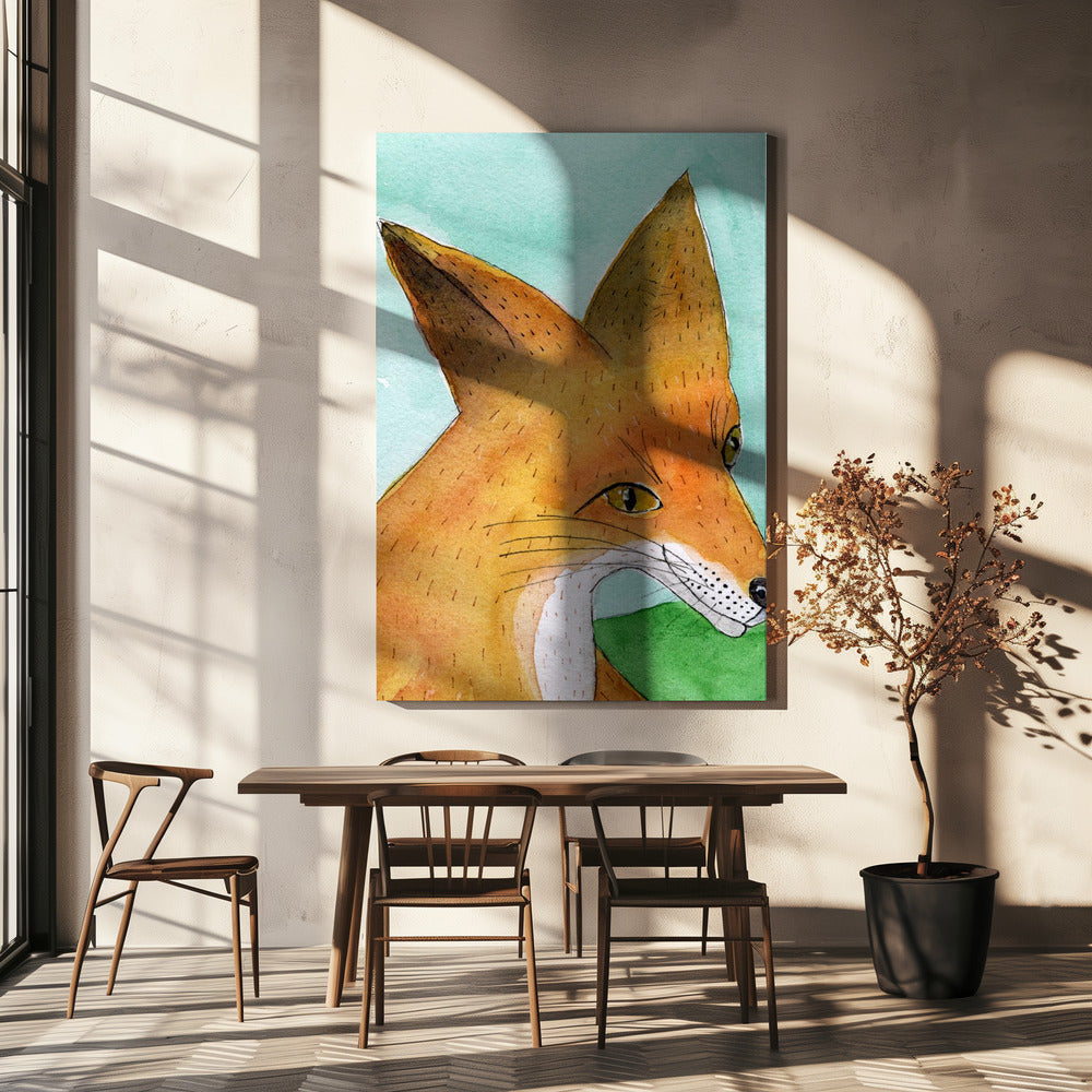 Rode Vos | Canvas