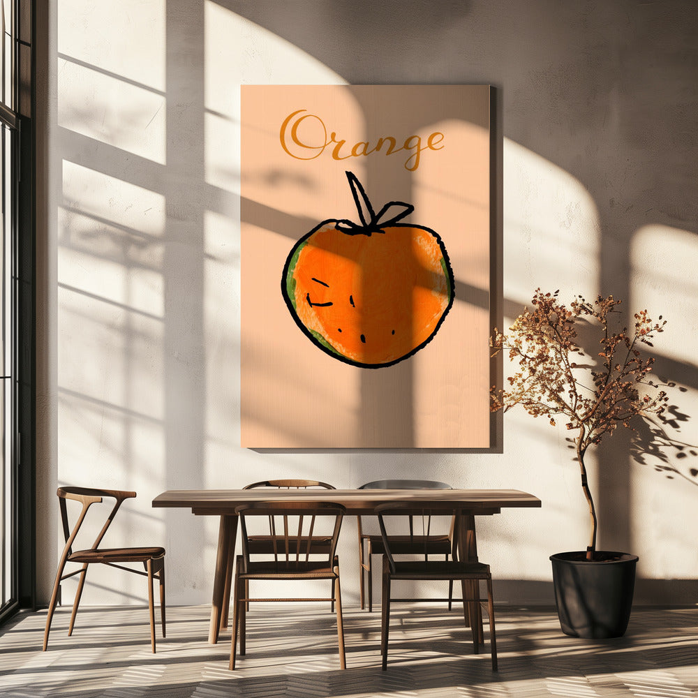 Zonnig Citrus Geluk | Canvas