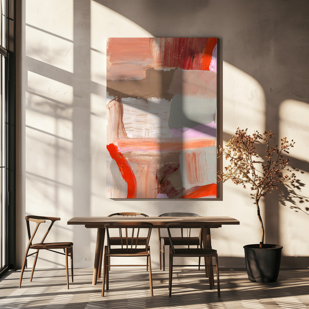 Kleurrijke, gedurfde penseelstreken | Canvas