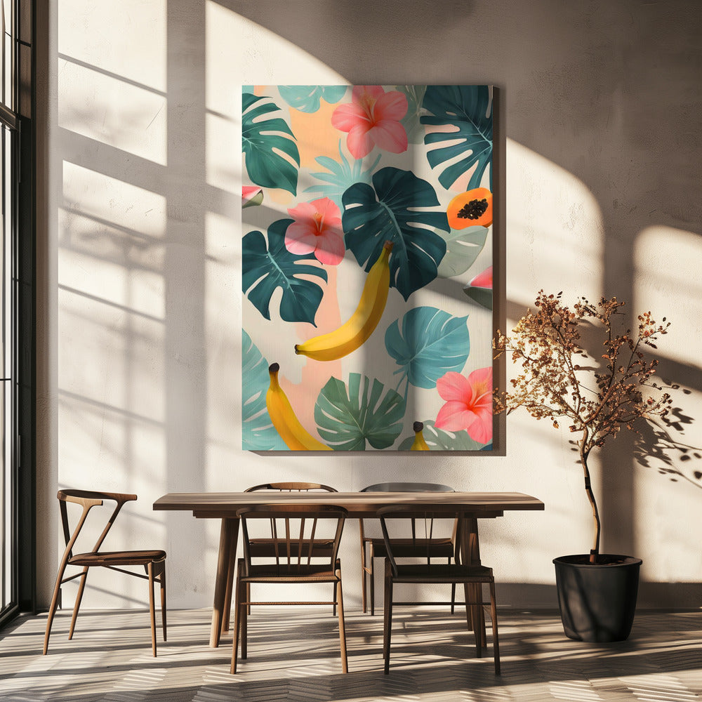 Blijf tropisch, blijf viben | Canvas