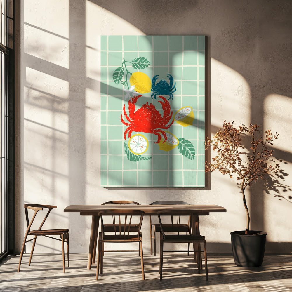 Krab- en citrusdans | Canvas