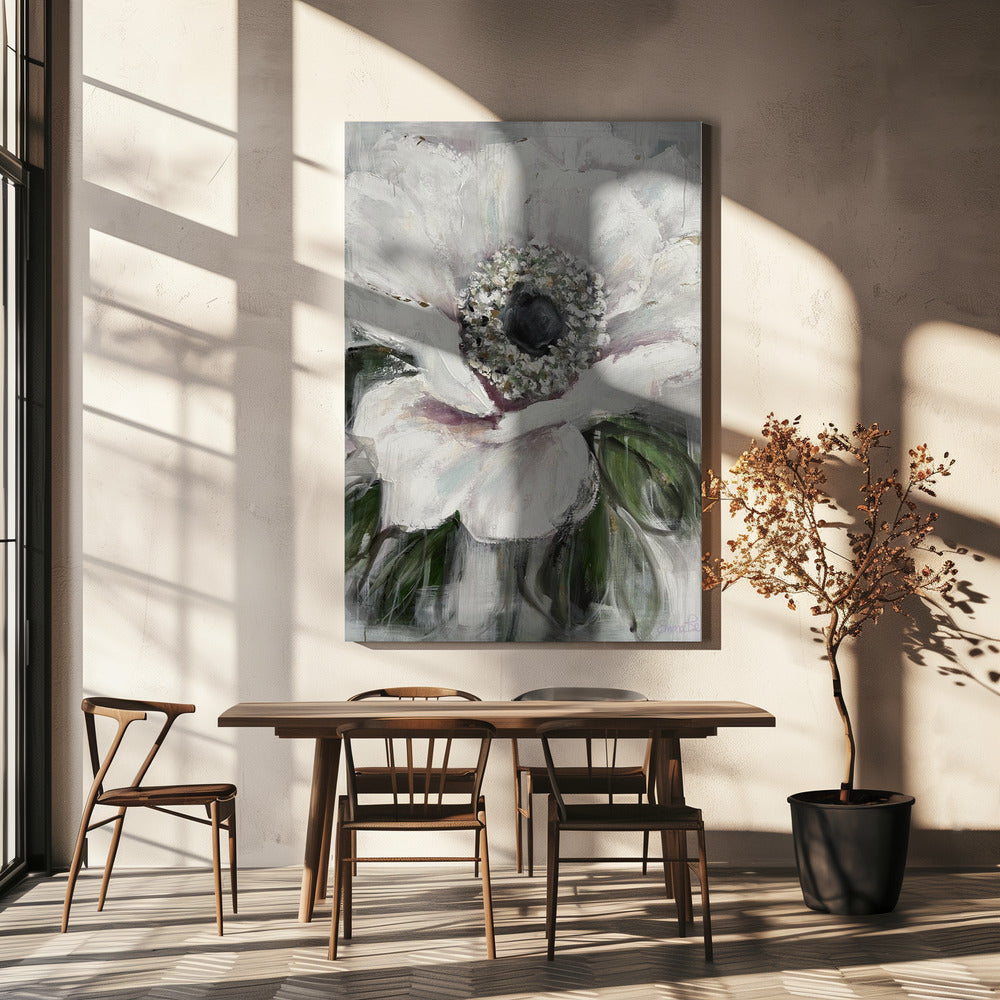 Witte Bloesem Gelukzaligheid | Canvas