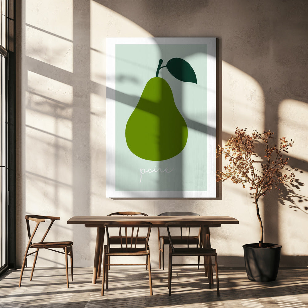 La Poire (heldergroen) | Canvas