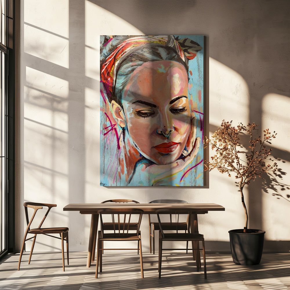 Stijlvolle vrouw | Canvas