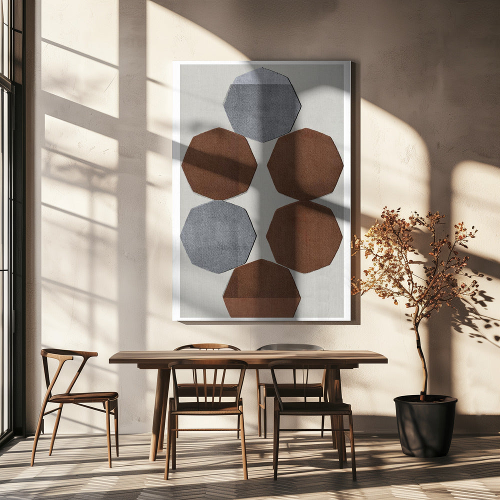 Gefacetteerde aardvormen | Canvas
