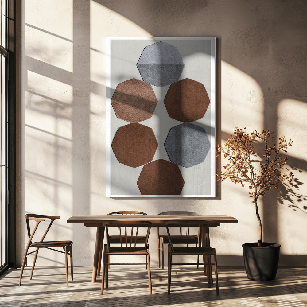 Gefacetteerde aardvormen | Canvas
