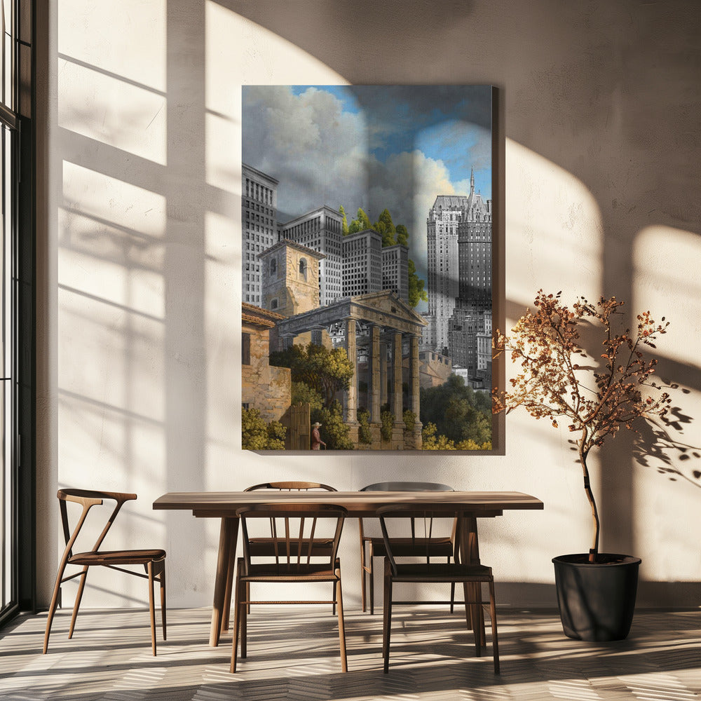 De Tempel van Hercules | Canvas