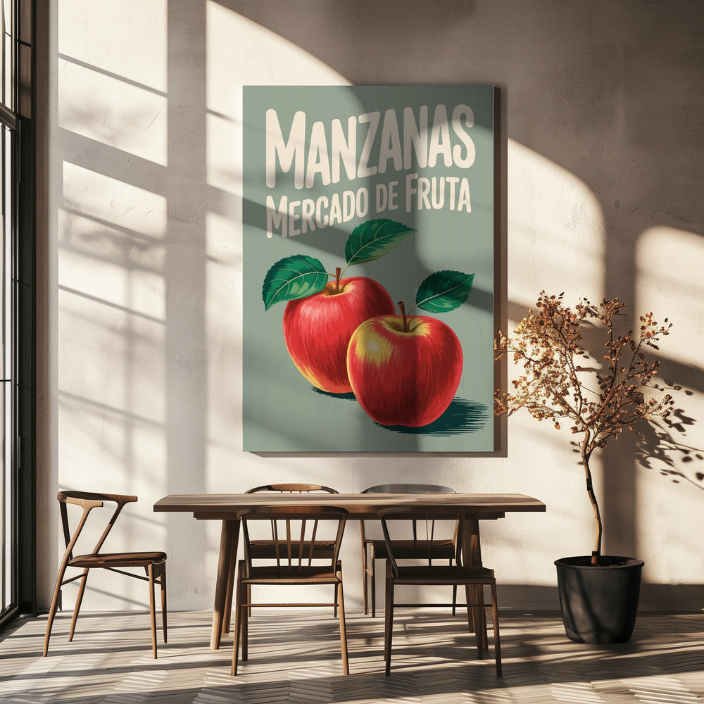 Levendige rode appels | Canvas
