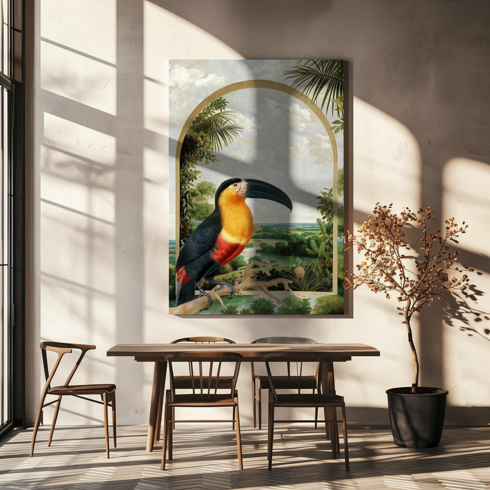Toekan op een tak | Canvas