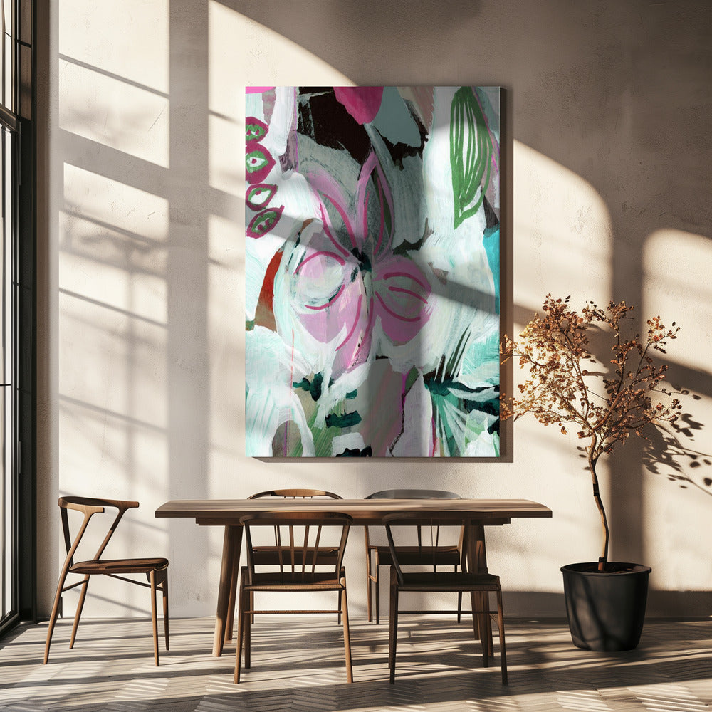 Geschilderde Bloesem Fluisteringen | Canvas