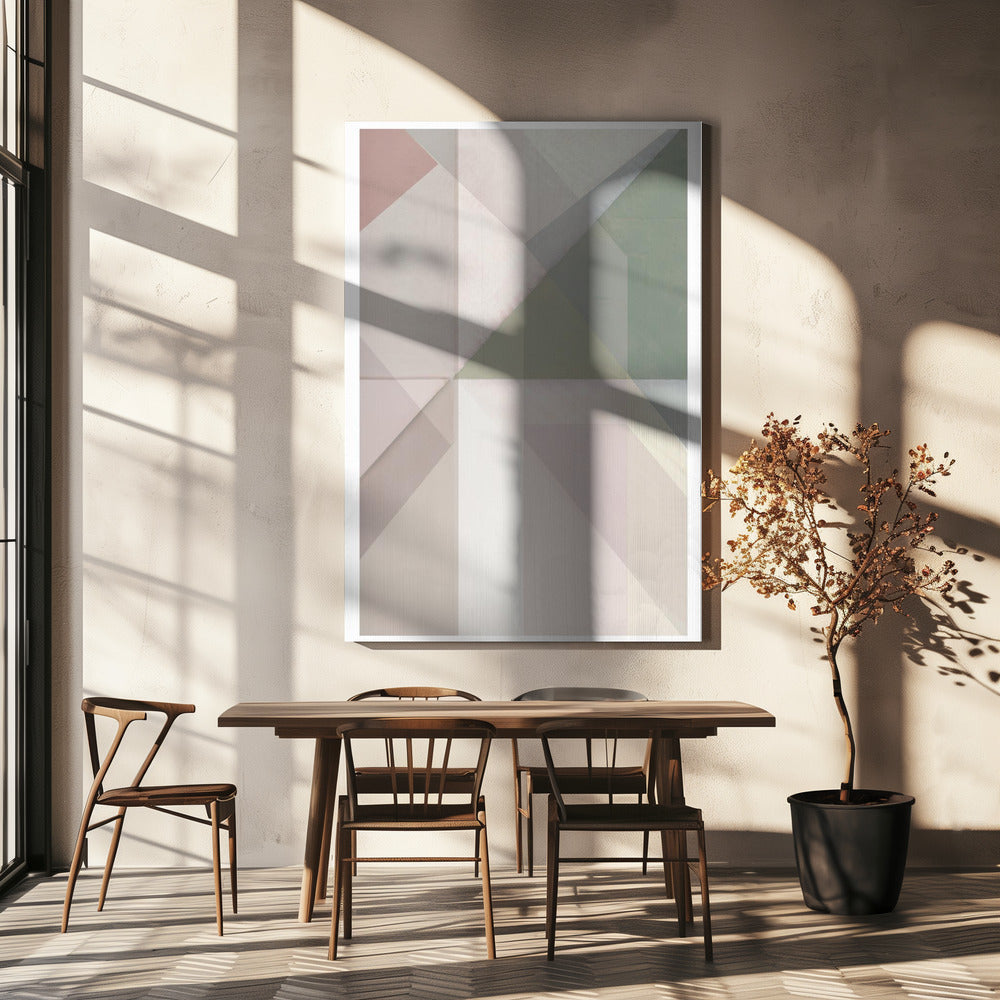 Subtiel verschuivende vlakken | Canvas