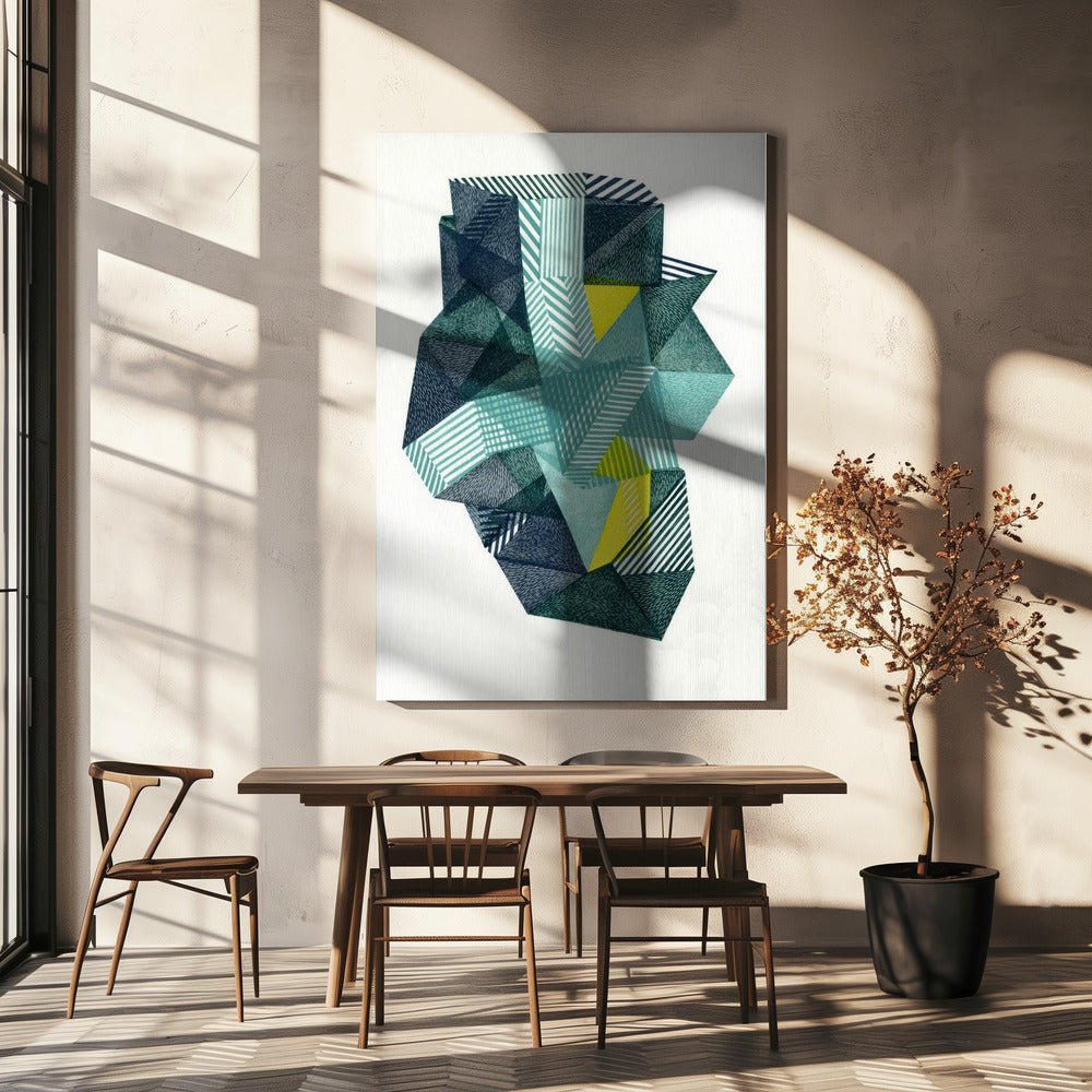 Veelhoekige vorm IV. | Canvas