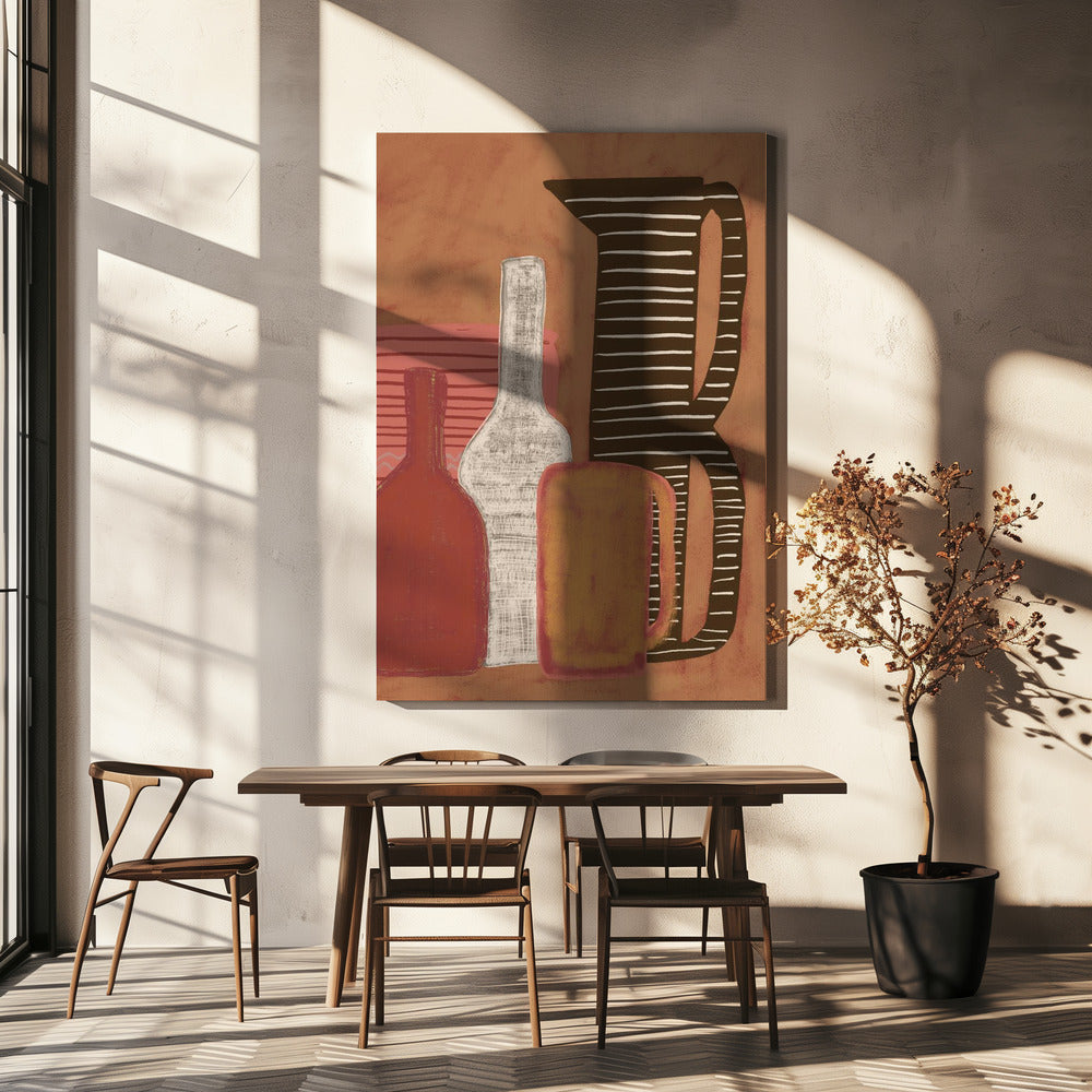 Kruiken en flessen | Canvas