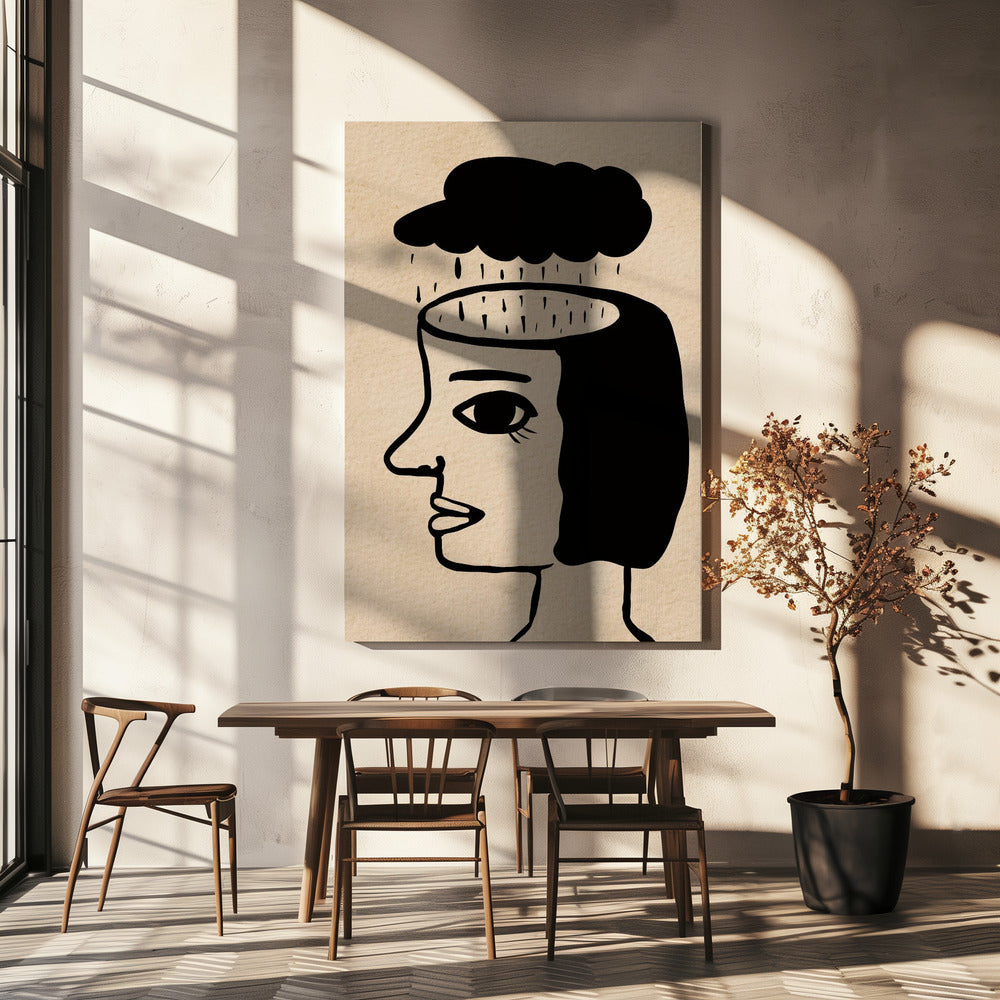 Schone hersenen, allemaal weggespoeld. | Canvas