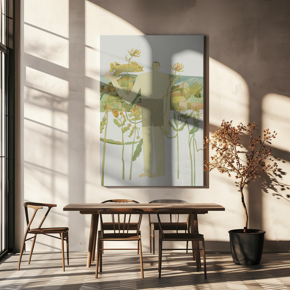 In mijn tuin | Canvas