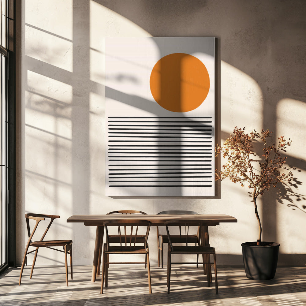 Minimalistisch zeelandschap | Canvas