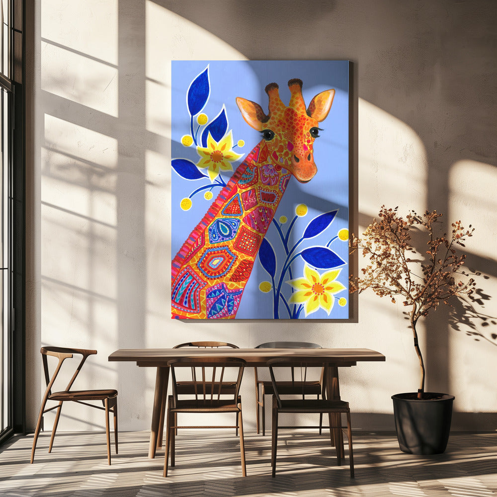 Patterned Giraffe | Canvas