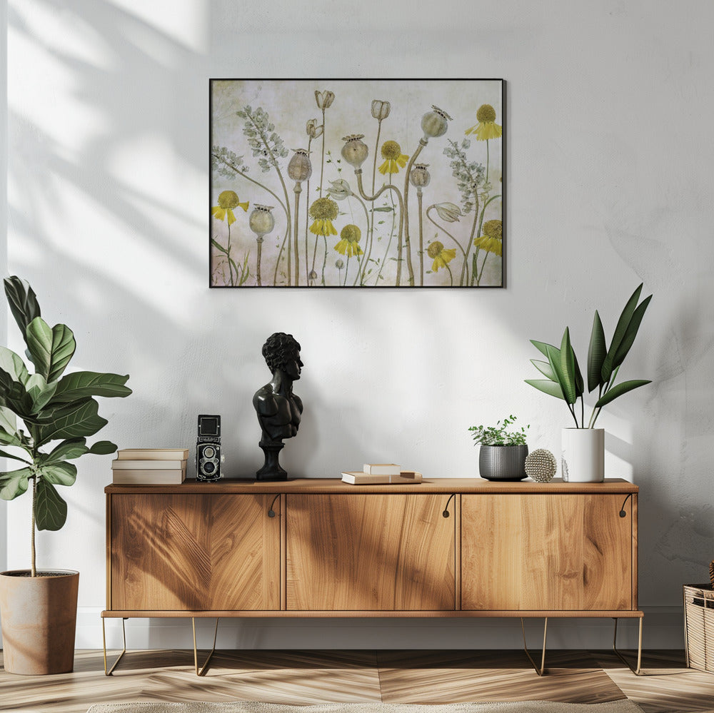 Klaprozen en Helenium | Poster