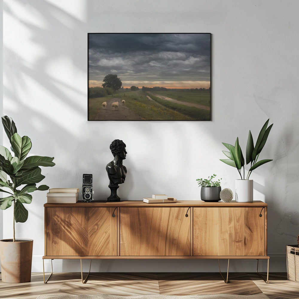 Wuivende wolken | Poster