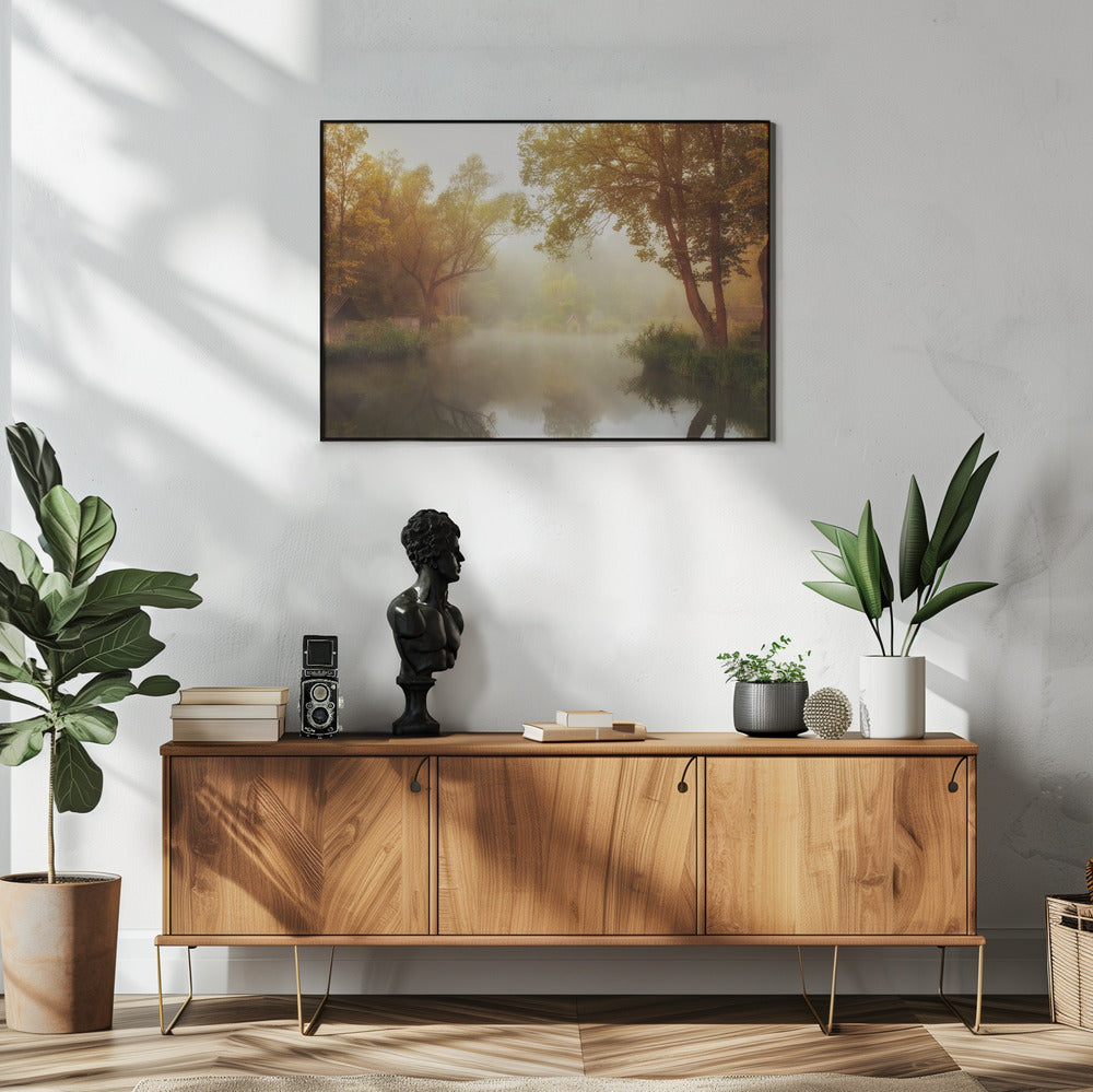 Mistige herfst | Poster