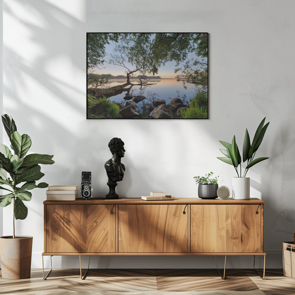 Uitzicht op het meer | Poster