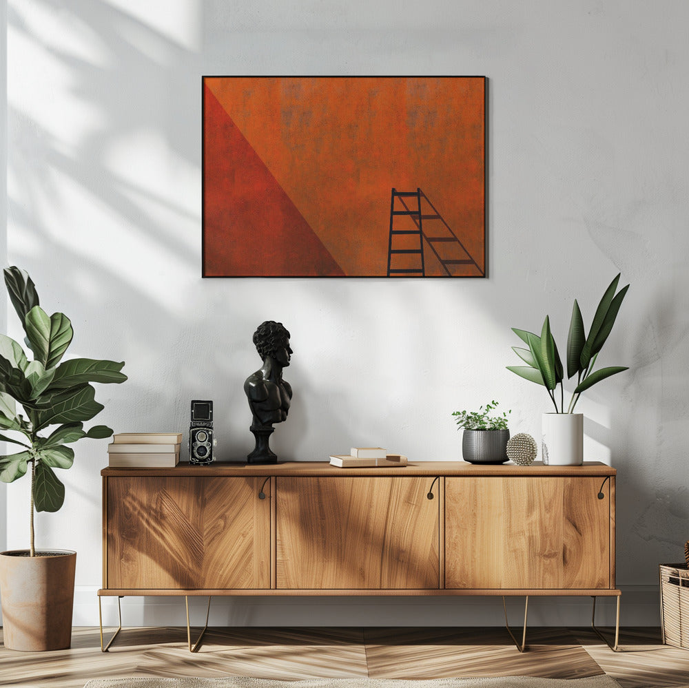 Een ladder en zijn schaduw | Poster