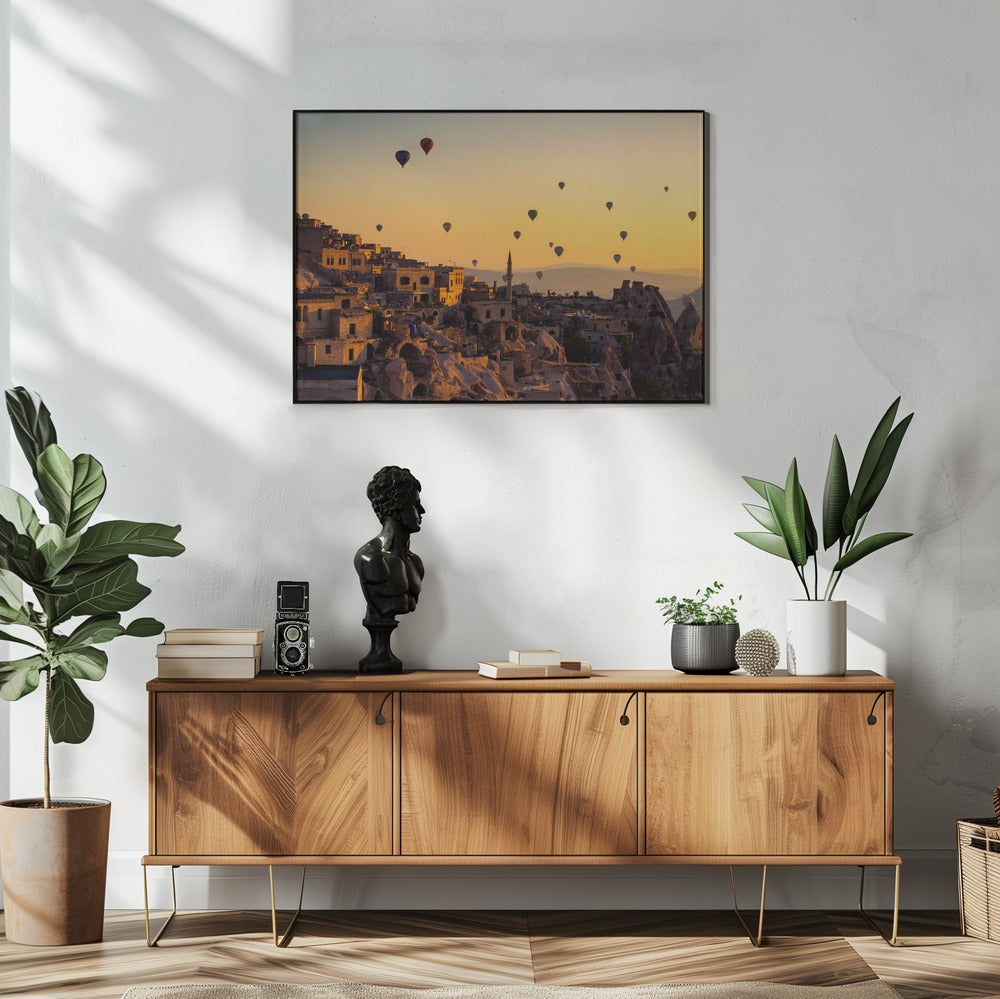 Zonsopgang boven Cappadocië | Poster