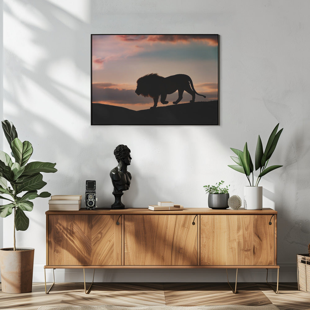 Zonsondergang in de Serengeti | Poster