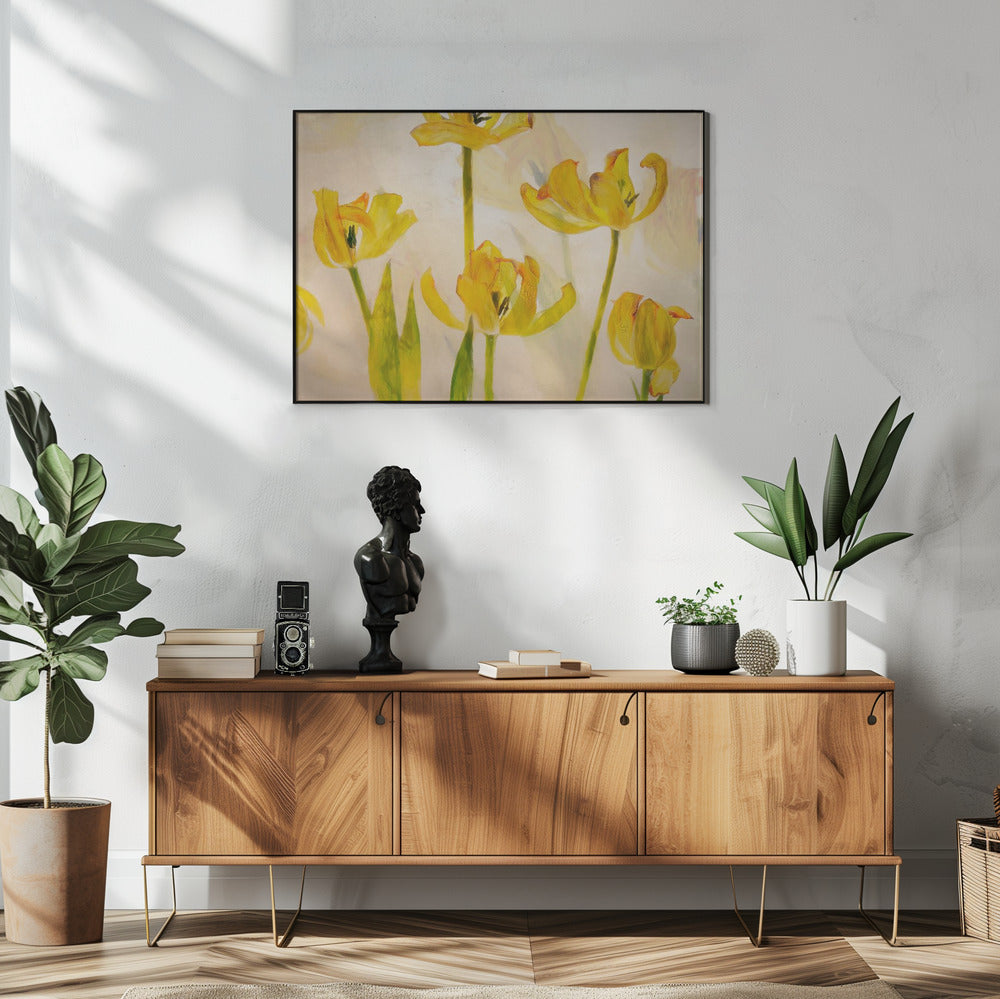 Bloeiende tulpen | Poster