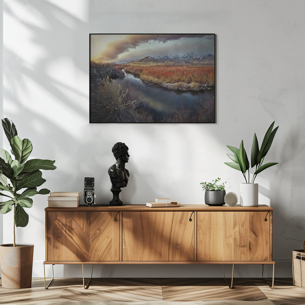 Owens River bij zonsopgang | Poster