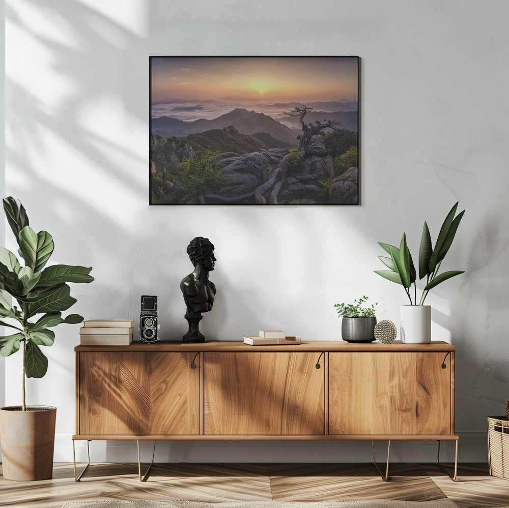 Zonsopgang op de top | Poster