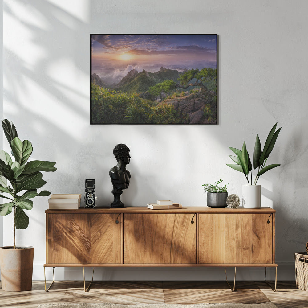 Pijnboom op de rots | Poster