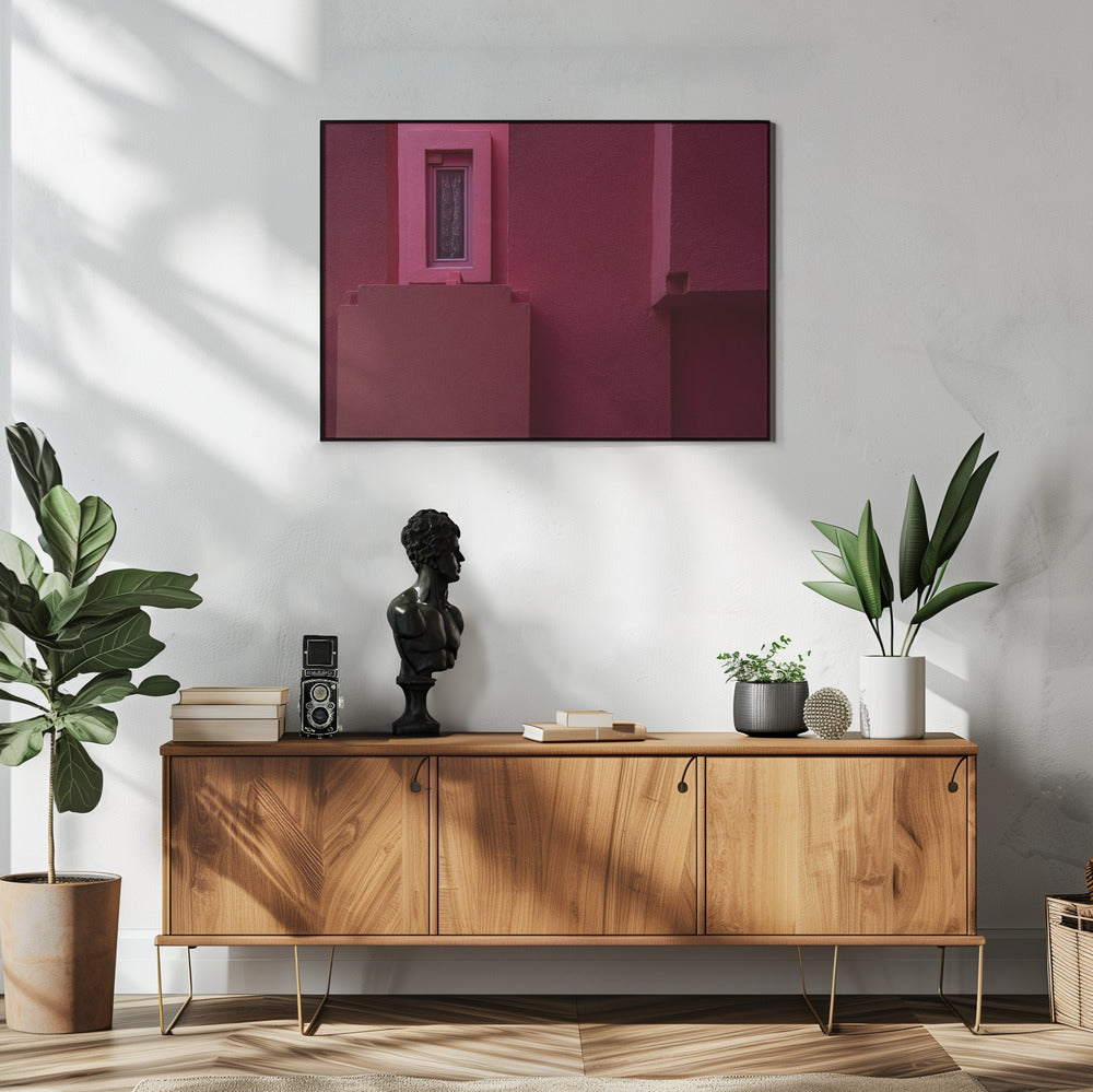 Muurschildering Rood #13 | Poster