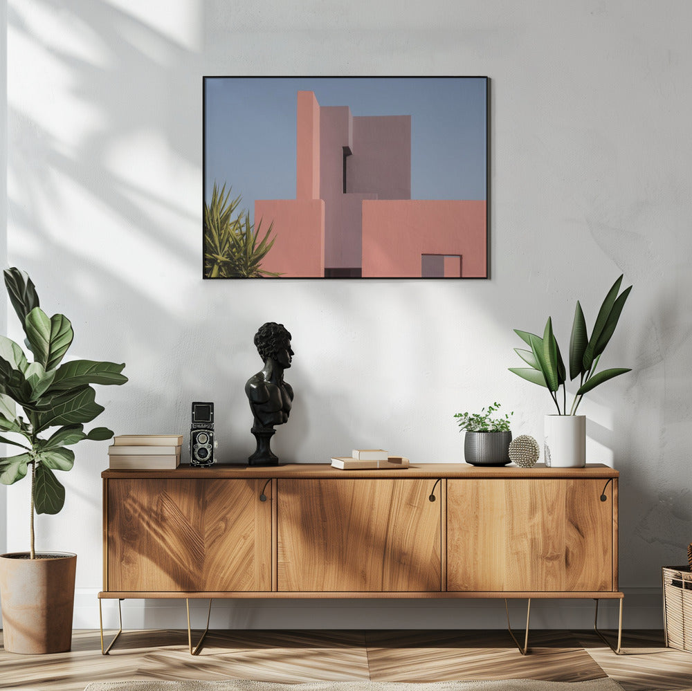 Muurschildering Rood #49 | Poster