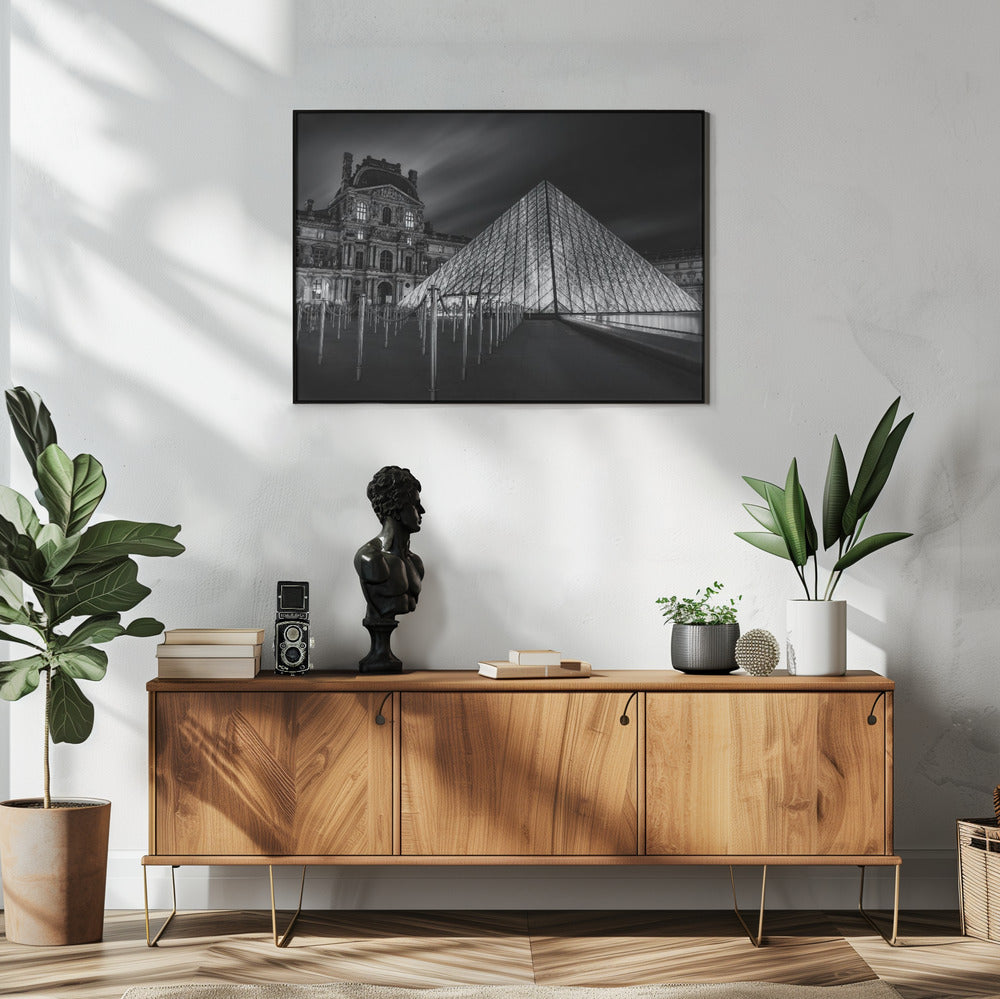 Louvre bij nacht | Poster