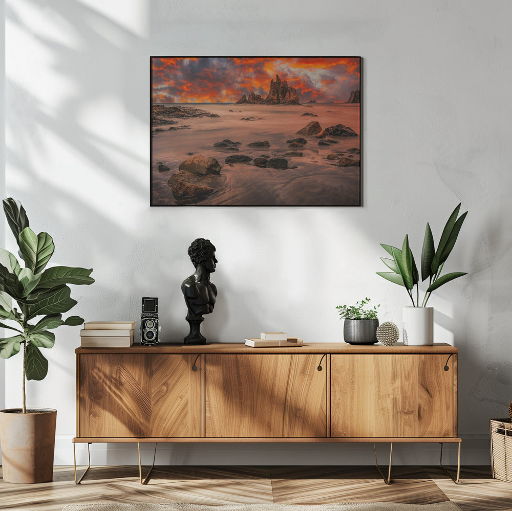 Canarische zonsondergang | Poster