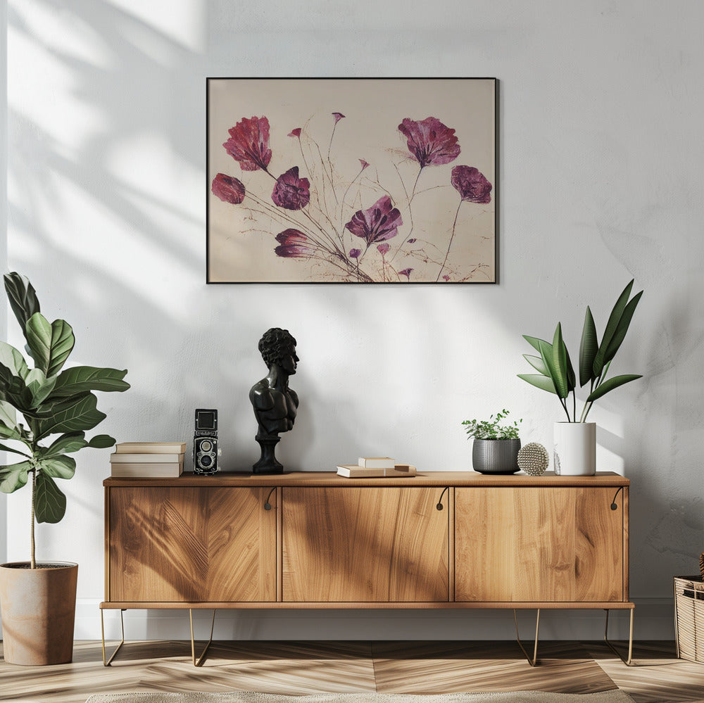 Crimson Bloom Dans | Poster