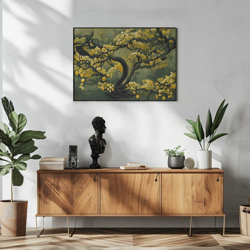 Gouden Bloesemboom | Poster