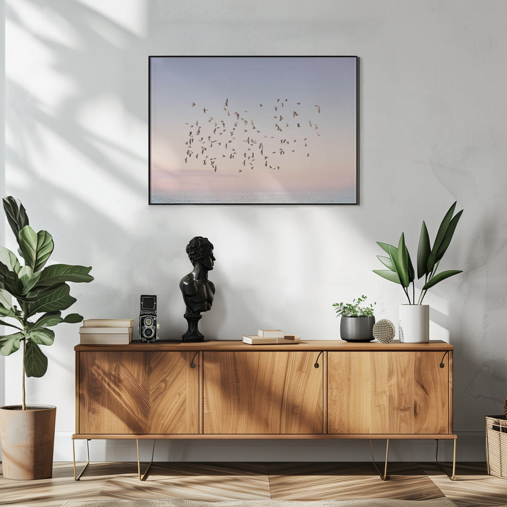 Zonsondergangvlucht | Poster