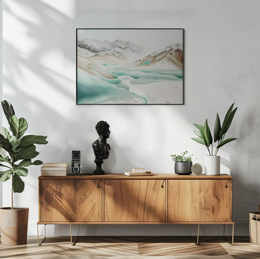 Rustige Alpenstroom | Poster
