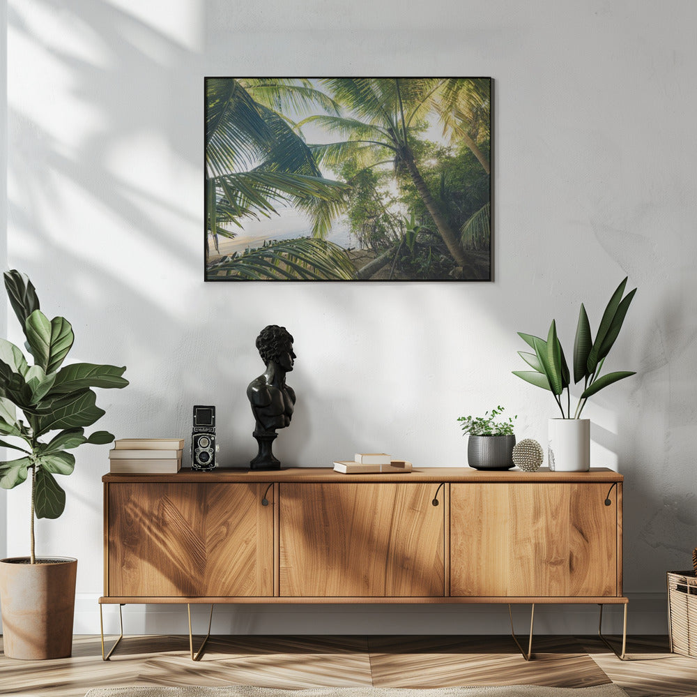 Verbergen onder Palmen | Poster