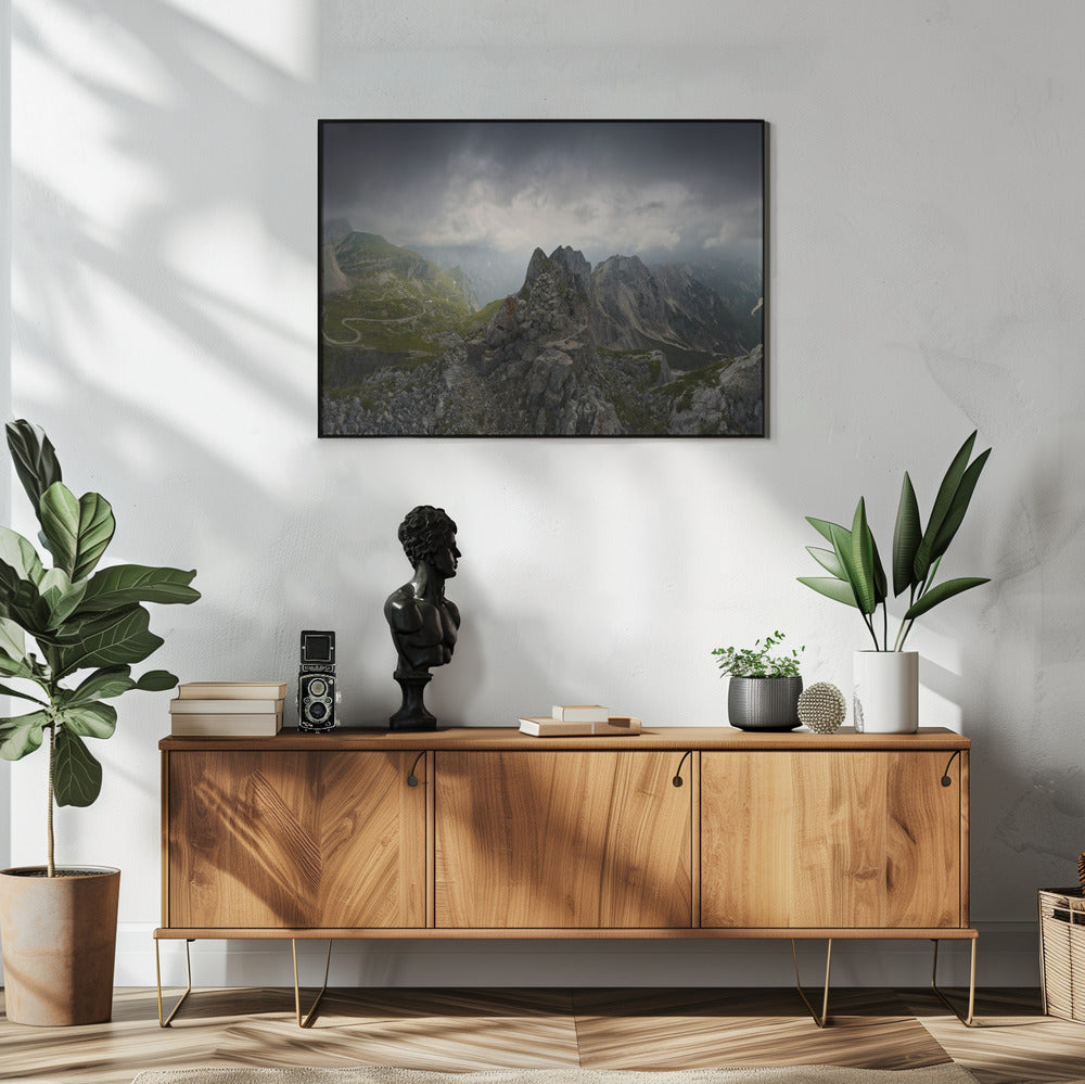 Bizar bergpanorama | Poster