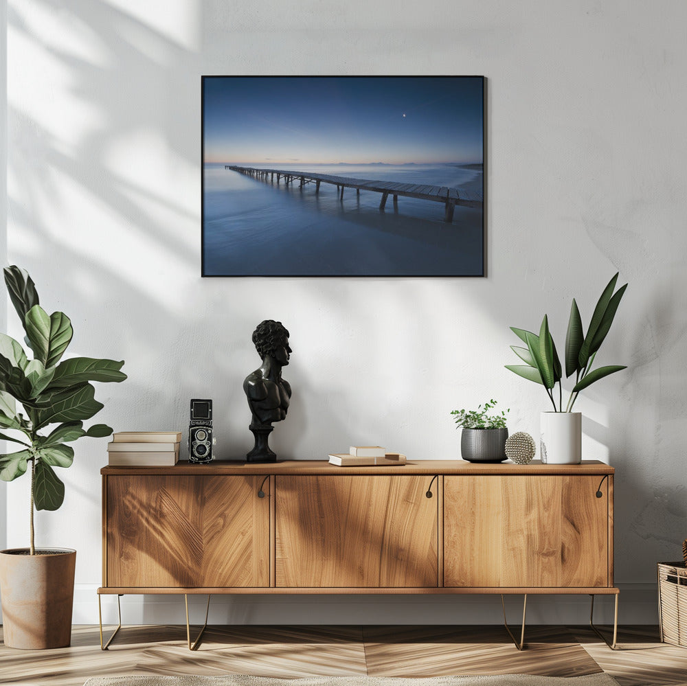 Blauwe steiger | Poster