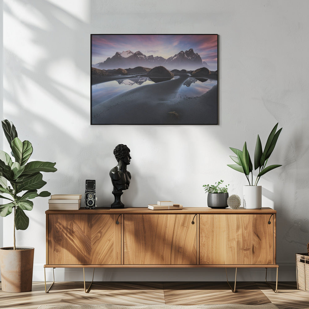 Gloeiende Vestrahorn | Poster