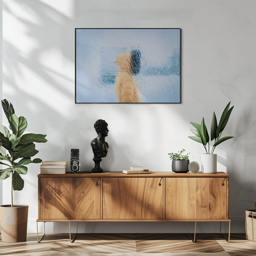 Vast op de weg | Poster