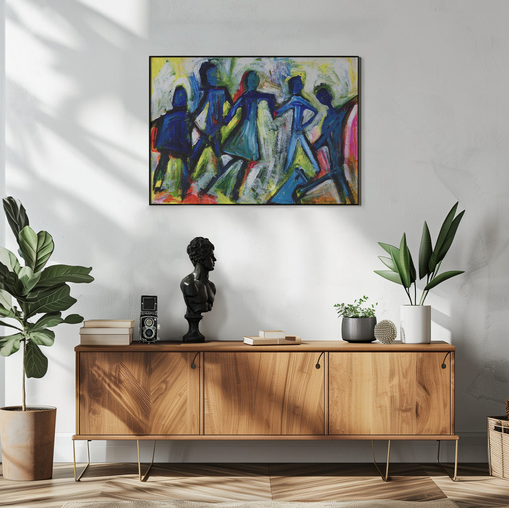 Vrolijke mensen | Poster